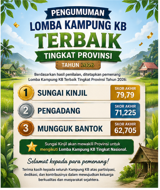 APRESIASI RUMAH DATA KEPENDUDUKAN DAN KAMPUNG KELUARGA BERKUALITAS TAHUN 2026