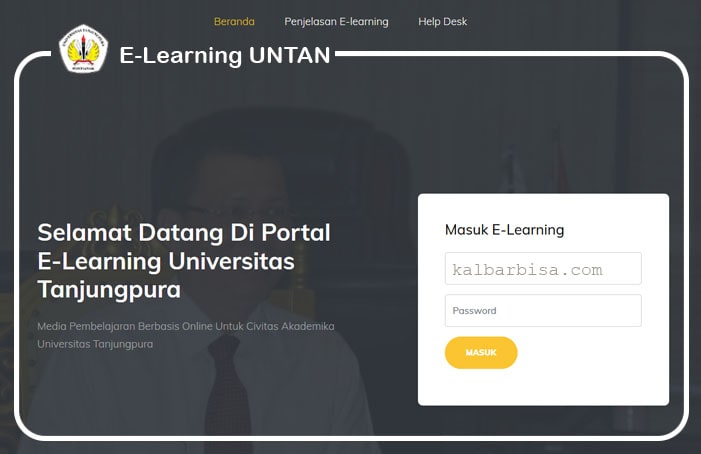 Layanan e-Learning Untan