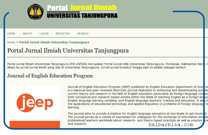 Portal jurnal ilmiah Universitas Tanjungpura