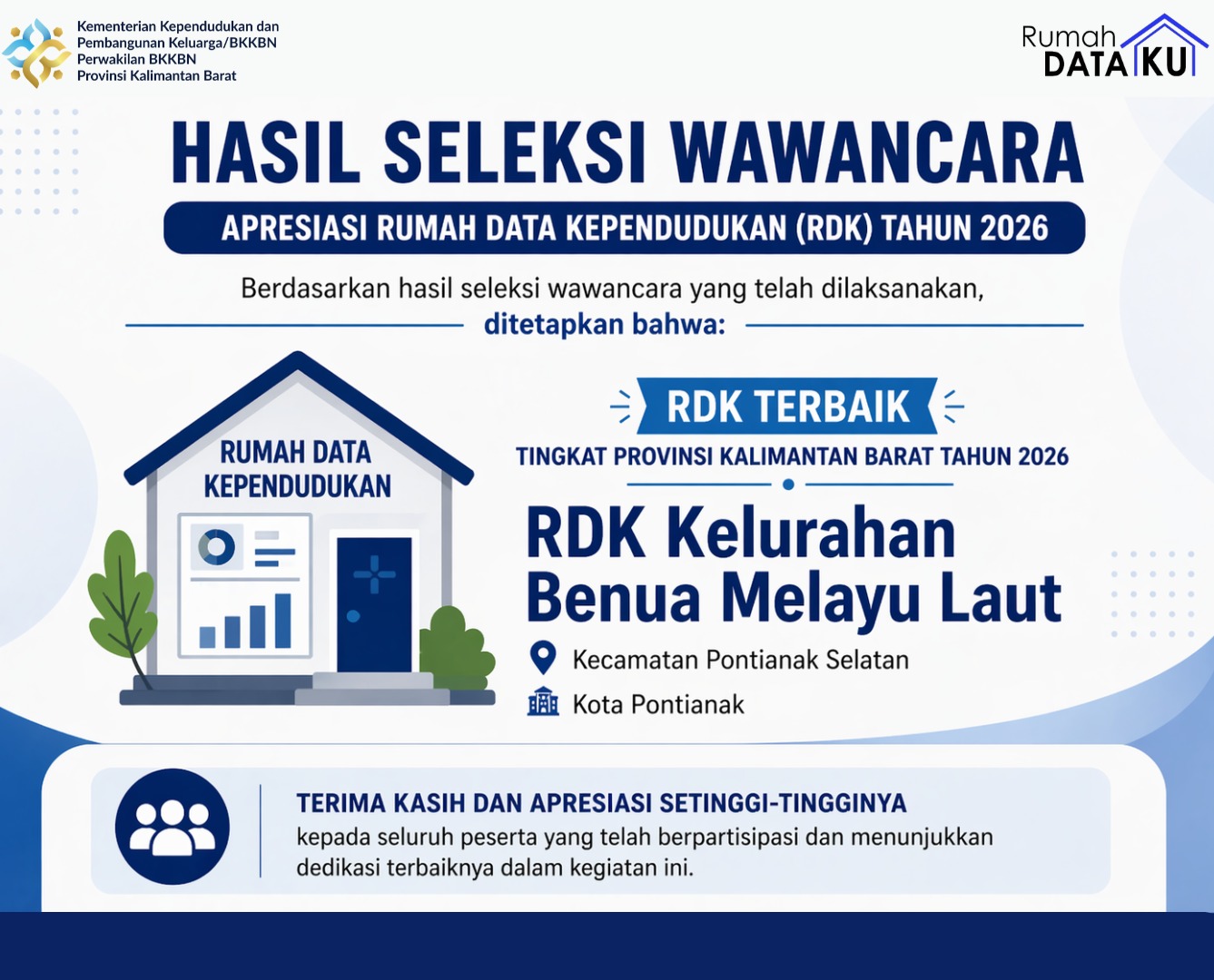 APRESIASI RUMAH DATA KEPENDUDUKAN DAN KAMPUNG KELUARGA BERKUALITAS TAHUN 2026